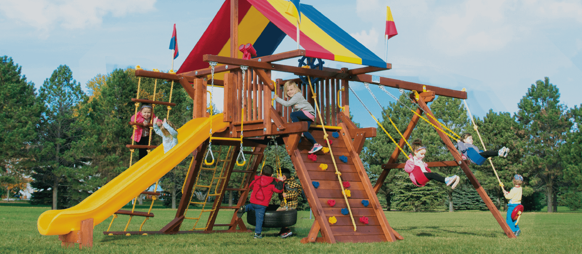 wooden playsets installation included